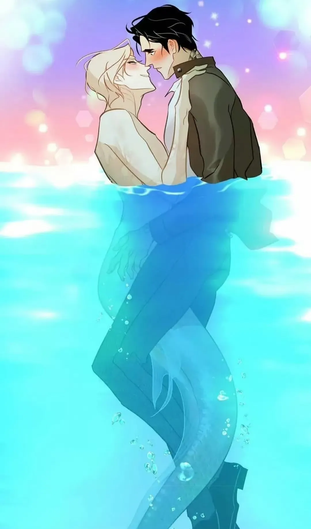 韩漫||画风巨好看！《鱼生店老板的初恋是条人鱼》漫画未删减版